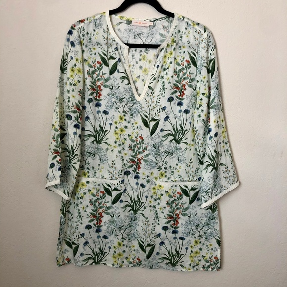 Tory Burch Tops - Tory Burch Floral Tunic Medium